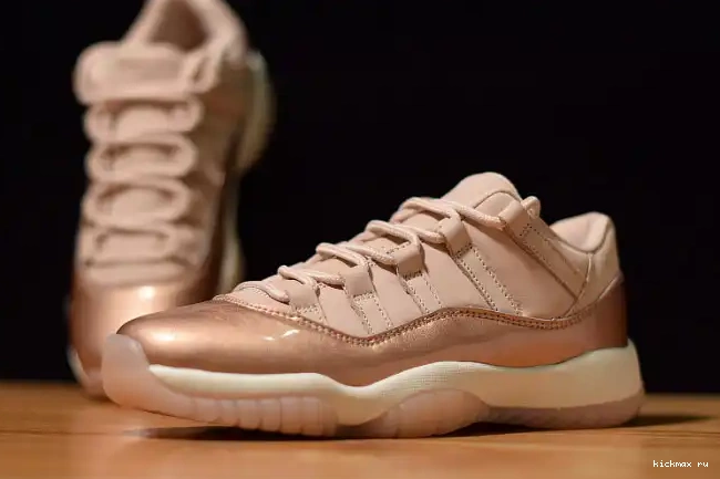 Rep Kickmax Gold 11 Air Jordan GS AH7860-105 Rose Low 0403
